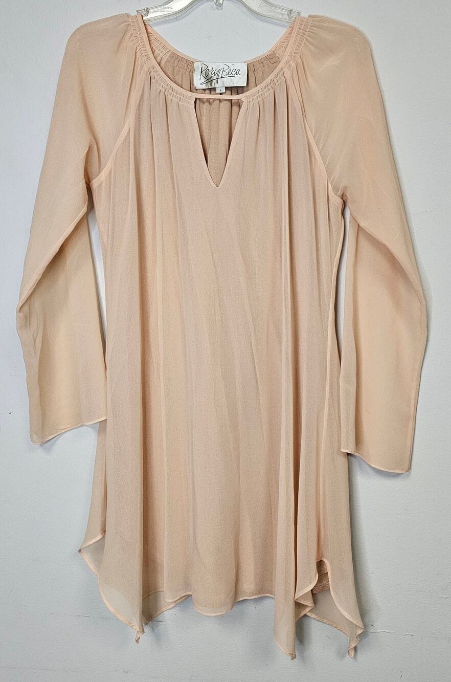 Rory Beca "Melise Dress" Womens Nude Color Revolve Dress-Size Small